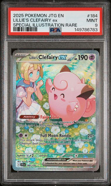 Lillie's Clefairy Special Illustration Rare - PSA 9 - Journey Together