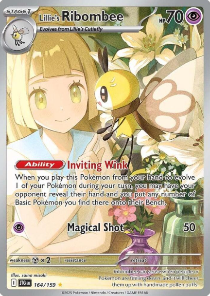 Lillie's Ribombee Illustration Rare - 164/159 - Journey Together