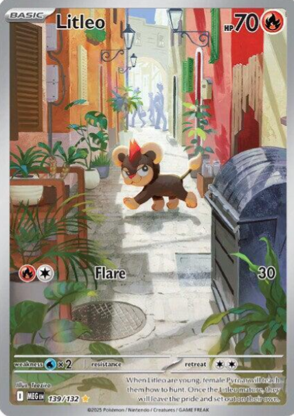 Litleo Illustration Rare - 139/132 - Mega Evolution
