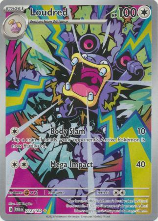 Loudred Illustration Rare - 212/182 - Pardox Rift