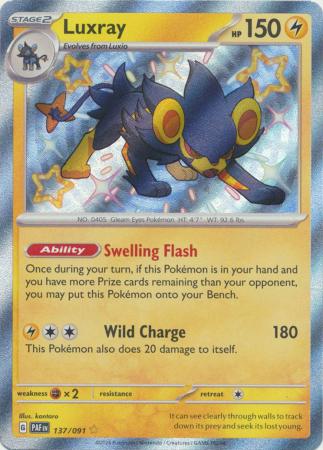 Luxray Baby Shiny - 137/091 - Paldean Fates