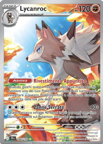 Lycanroc Illustration Rare - 166/159 - Journey Together