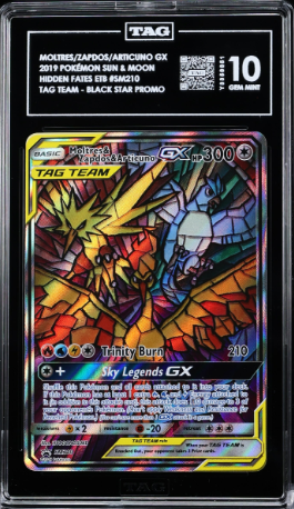 Moltres & Zapdos & Articuno Promo - TAG 10 - SM210 - Sun & Moon Promos
