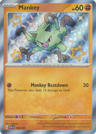 Mankey Baby Shiny - 169/091 - Paldean Fates