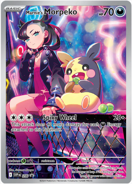 Marnie's Morpeko Promo Card - 206 - Scarlet & Violet Promo Cards