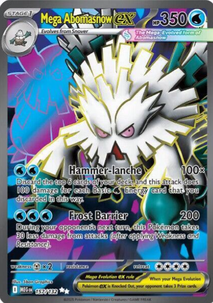 Mega Abomasnow ex Full Art - 157/132 - Mega Evolution