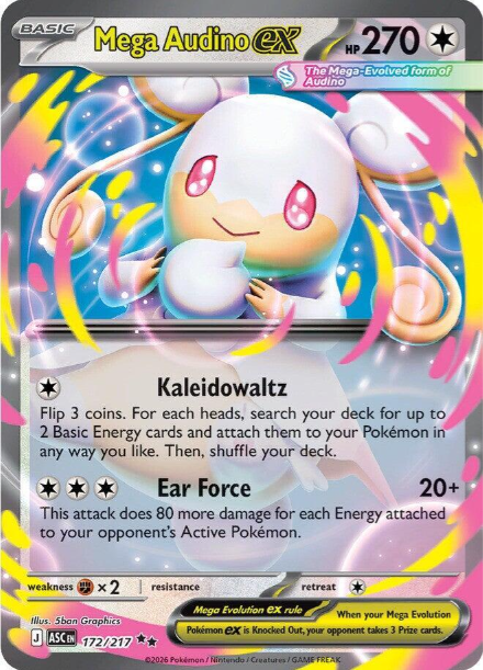 Mega Audino ex - 172/217 - Ascended Heroes