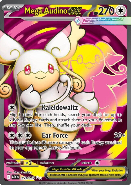 Mega Audino ex Full Art - 252/217 - Ascended Heroes