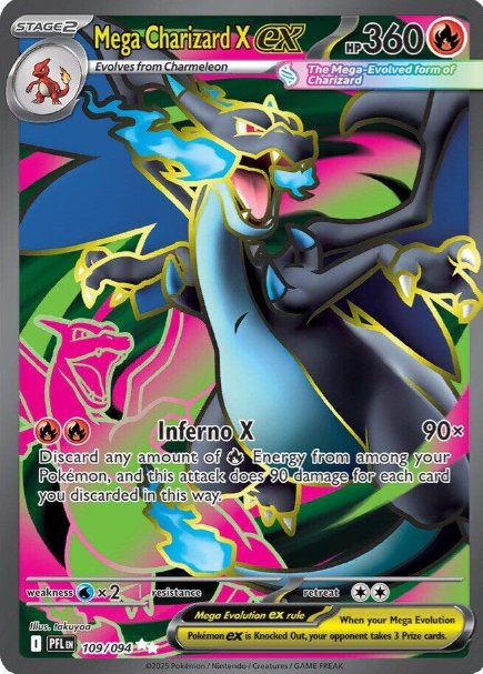 Mega Charizard X ex Full Art - 109/94 - Phantasmal Flames