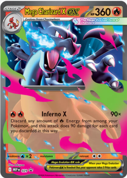 Mega Charizard X ex - 029 - Mega Evolution Promo