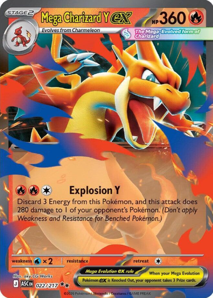 Mega Charizard Y ex - 022/217 - Ascended Heroes