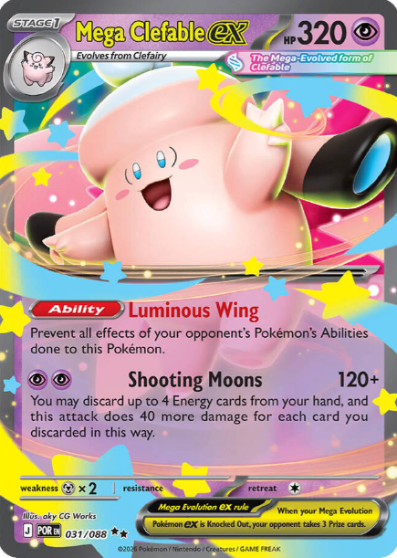 Mega Clefable ex - 31/88 - Perfect Order