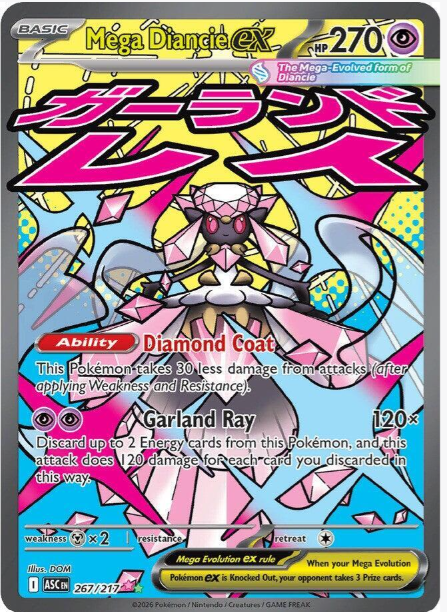 Mega Diancie ex Full Art - 267/217 - Ascended Heroes