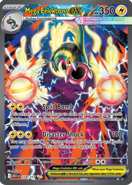 Mega Eelektross ex Special Illustration Rare - 278/217 - Ascended Heroes