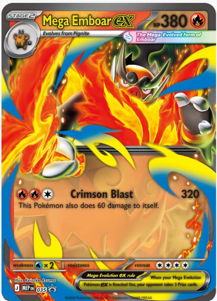 Mega Emboar ex - 035 - Mega Evolution Promo