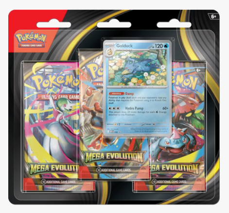 Mega Evolution 3 Pack Blister - Golduck