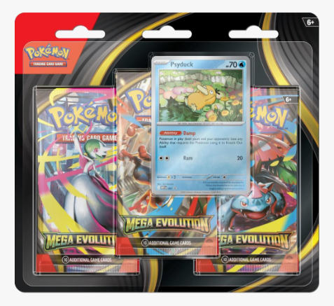 Mega Evolution 3 Pack Blister - Psyduck