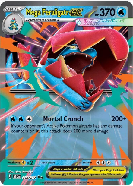 Mega Feraligatr ex - 043/217 - Ascended Heroes