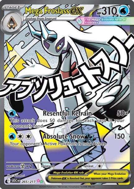Mega Froslass ex Mega Attack Rare - 265/217 - Ascended Heroes