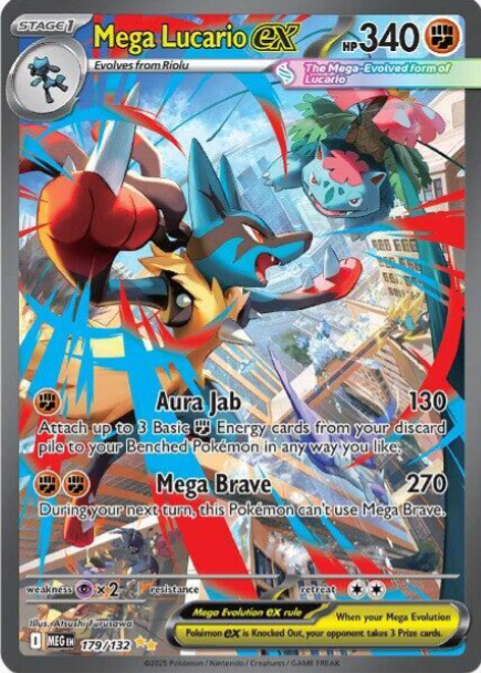 Mega Lucario ex Special Illustration Rare - 179/132 - Mega Evolution