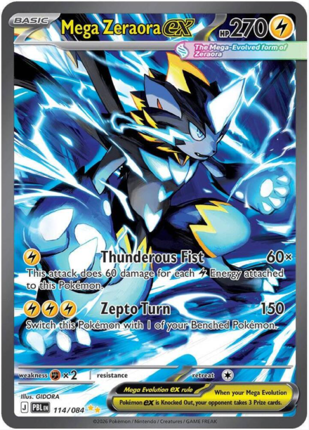 Mega Zeraora ex Special Illustration Rare - 114/084 - Pitch Black