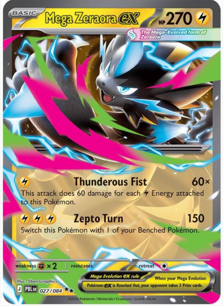 Mega Zeraora ex - 027/084 - Pitch Black
