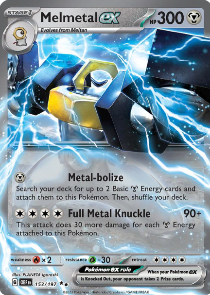Melmetal ex - 153/197 - Obsidian Flames