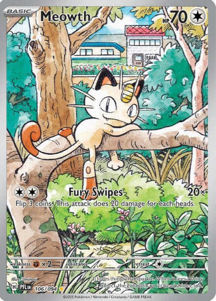 Meowth Illustration Rare - 106/94 - Phantasmal Flames