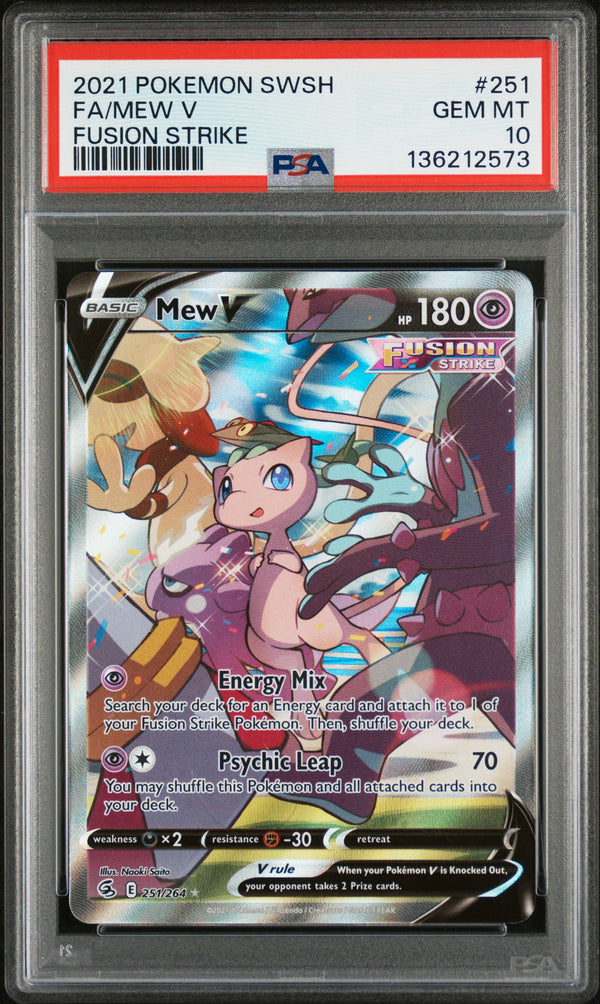 Mew V Alternate Art - PSA 10 - Fusion Strike
