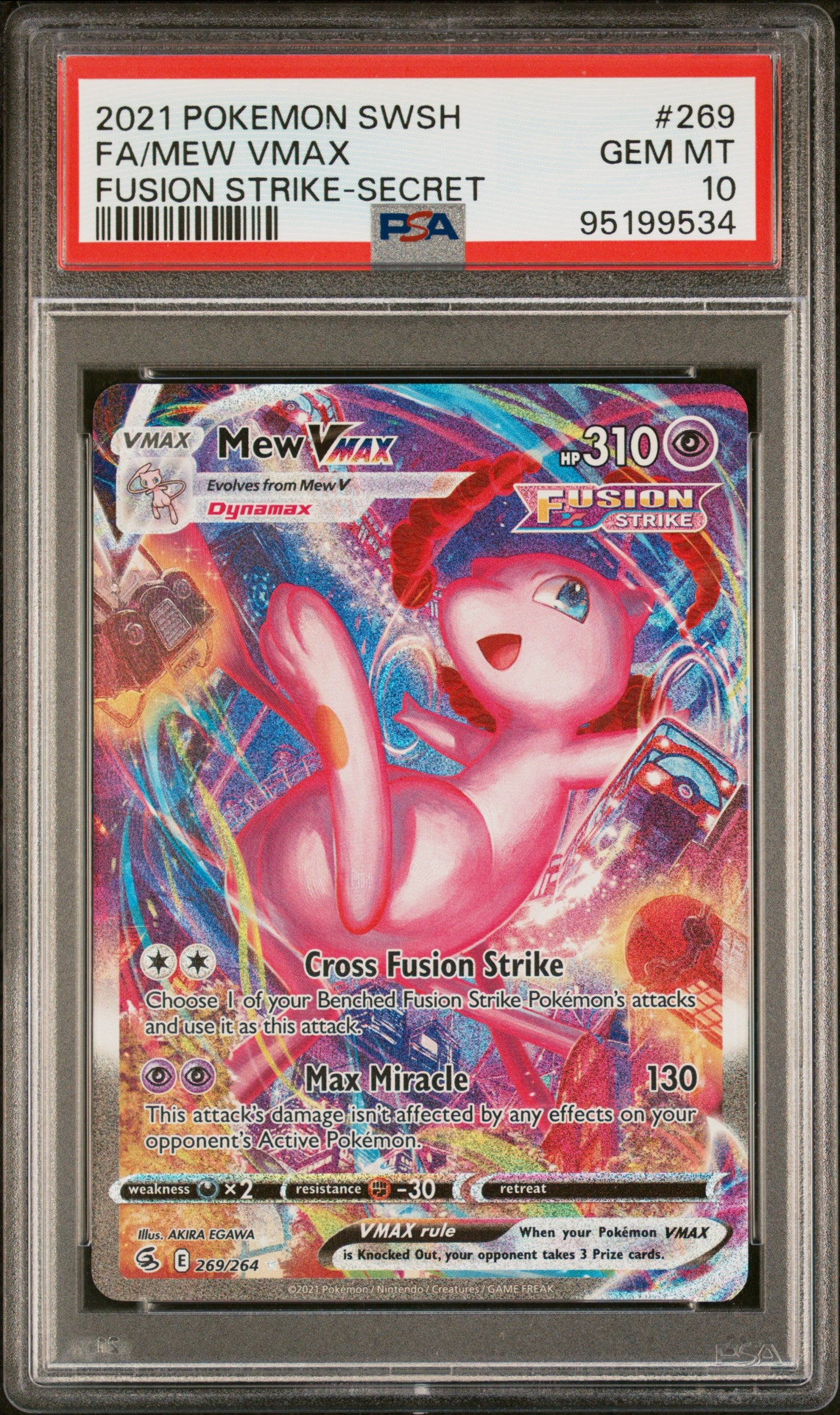 Mew VMAX Alternate Art - PSA 10 - Fusion Strike