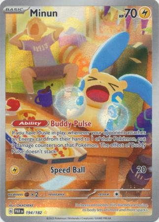 Minun Illustration Rare - 194/182 - Paradox Rift