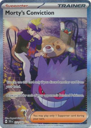 Morty's Conviction Special Illustration Rare - 211/162 - Temporal Forces