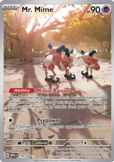 Mr. Mime Illustration Rare - 179/165 - Scarlet & Violet 151