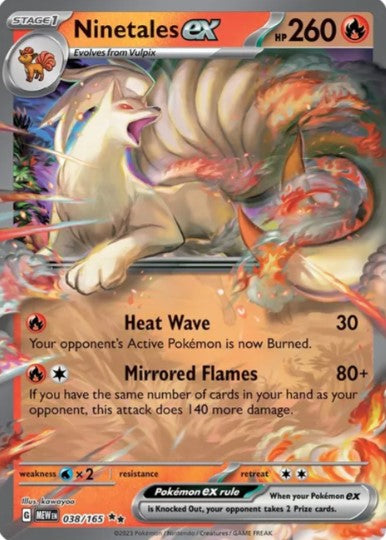 Ninetales ex - 038/165 - Scarlet & Violet 151