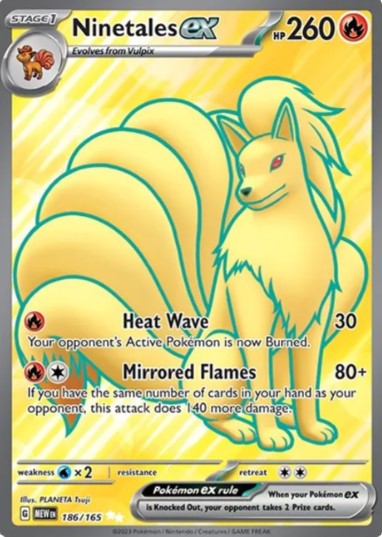 Ninetales ex Full Art - 186/165 - Scarlet & Violet 151