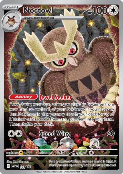 Noctowl Illustration Rare Promo - SVP141 - Scarlet & Violet Promos