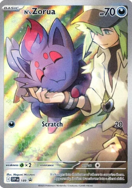 N's Zorua Illustration Rare Promo - SVP189 - Scarlet & Violet Promos