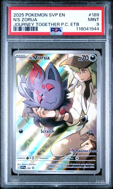 N's Zorua Illustration Rare Promo (Pokemon Center Exclusive) - PSA 9 - Scarlet & Violet Promos