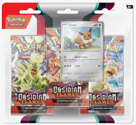 Obsidian Flames 3 Pack Blister (Eevee)