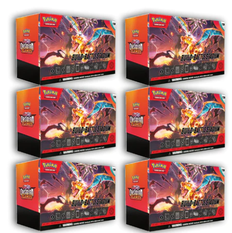 Obsidian Flames Build and Battle Stadium Sealed Case