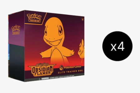 Obsidian Flames Pokemon Center Elite Trainer Box Case (Sealed)