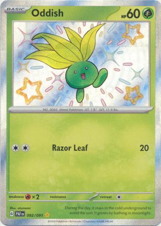 Oddish Baby Shiny - 092/091 - Paldean Fates
