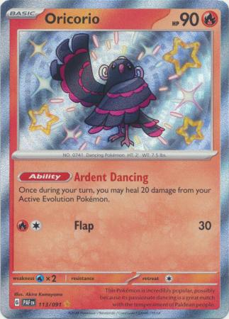 Oricorio Baby Shiny - 113/091 - Paldean Fates