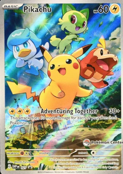 Pikachu Illustration Rare Promo (Pokemon Center) - SVP027 - Scarlet & Violet Promos