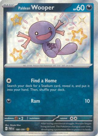 Paldean Wooper Baby Shiny - 180/091 - Paldean Fates