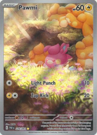 Pawmi Illustration Rare - 226/091 - Paldean Fates