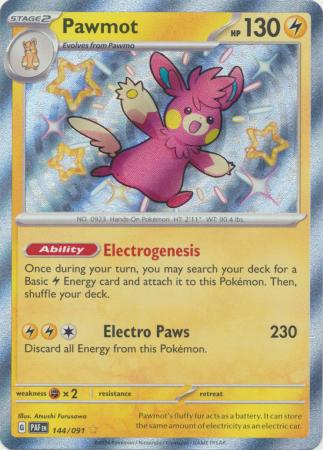 Pawmot Baby Shiny - 144/091 - Paldean Fates