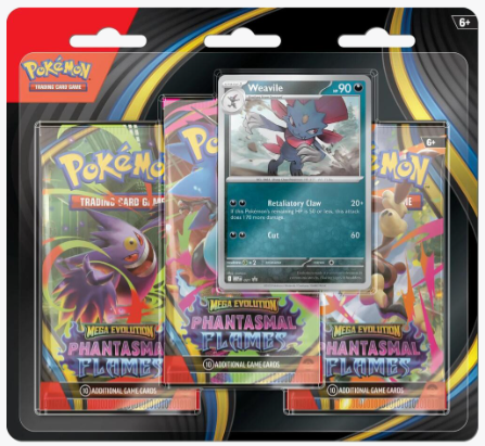 Phantasmal Flames 3 Pack Blister (Weavile)
