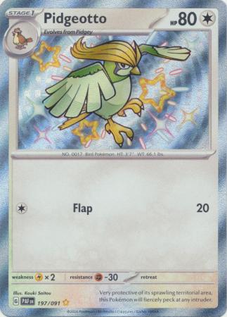 Pidgeotto Baby Shiny - 197/091 - Paldean Fates