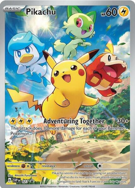 Pikachu Illustration Rare Promo - SVP027 - Scarlet & Violet Promos